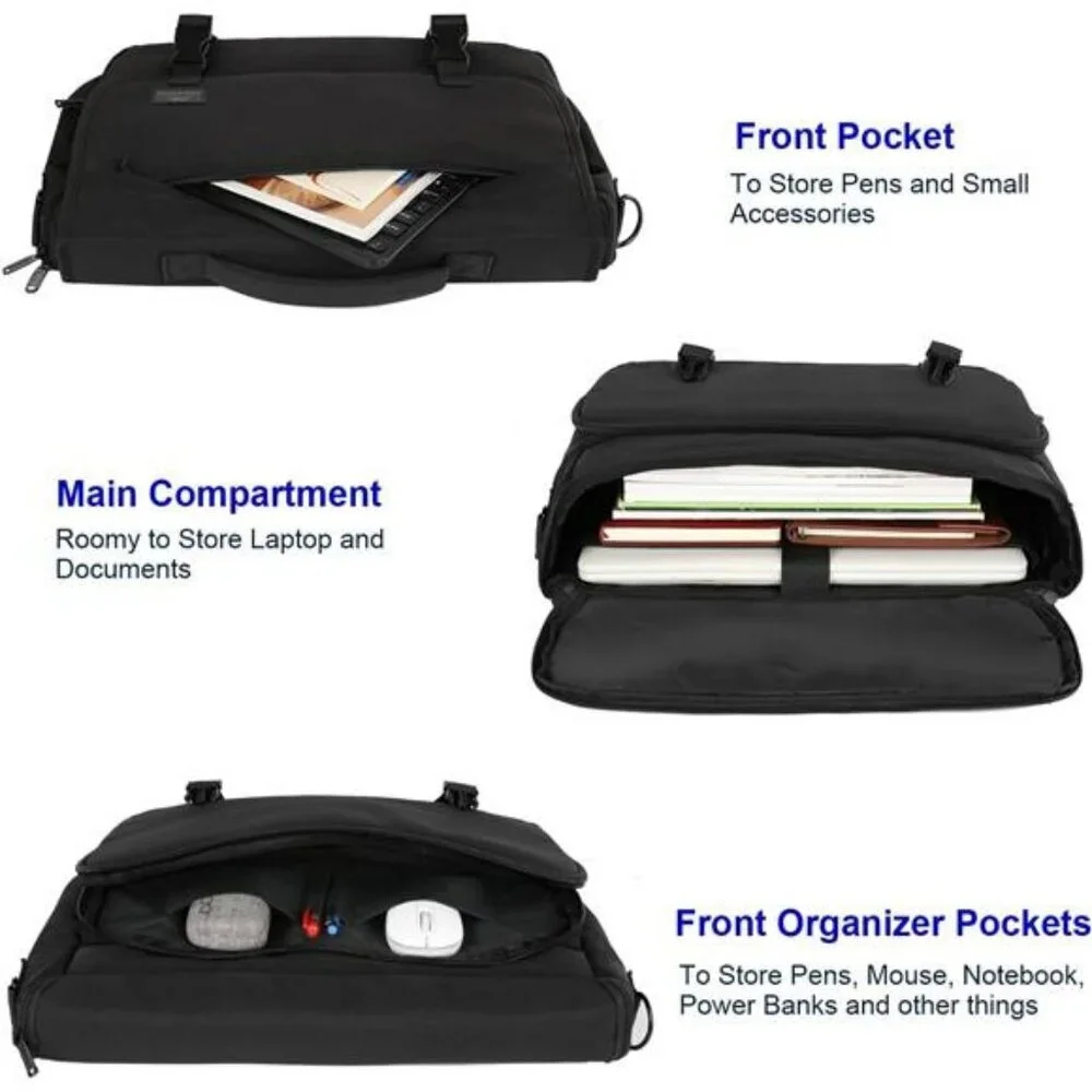 Black Laptop Bag for Men